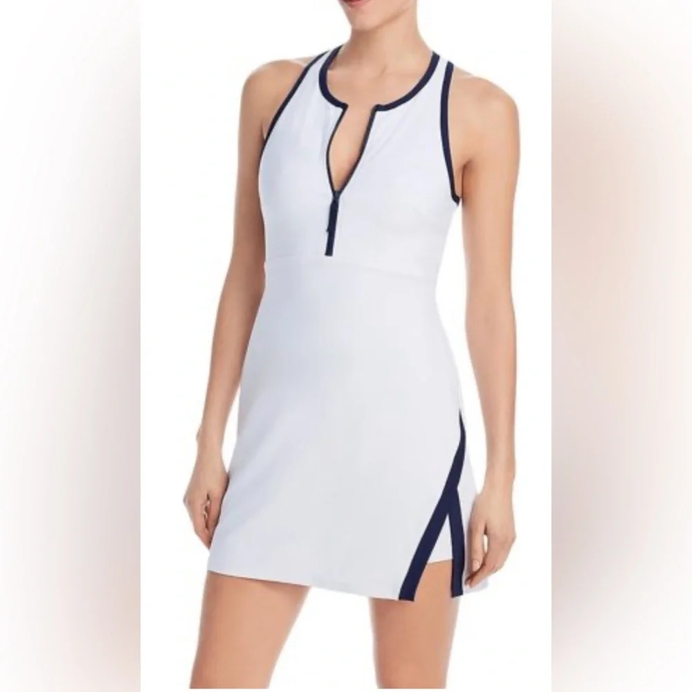 NWT- Aqua- Racerback Short Liner Dress- Size Medium - Picture 1 of 6